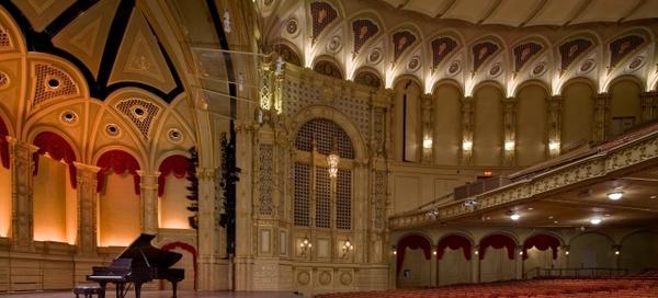 Orpheum Stage with piano