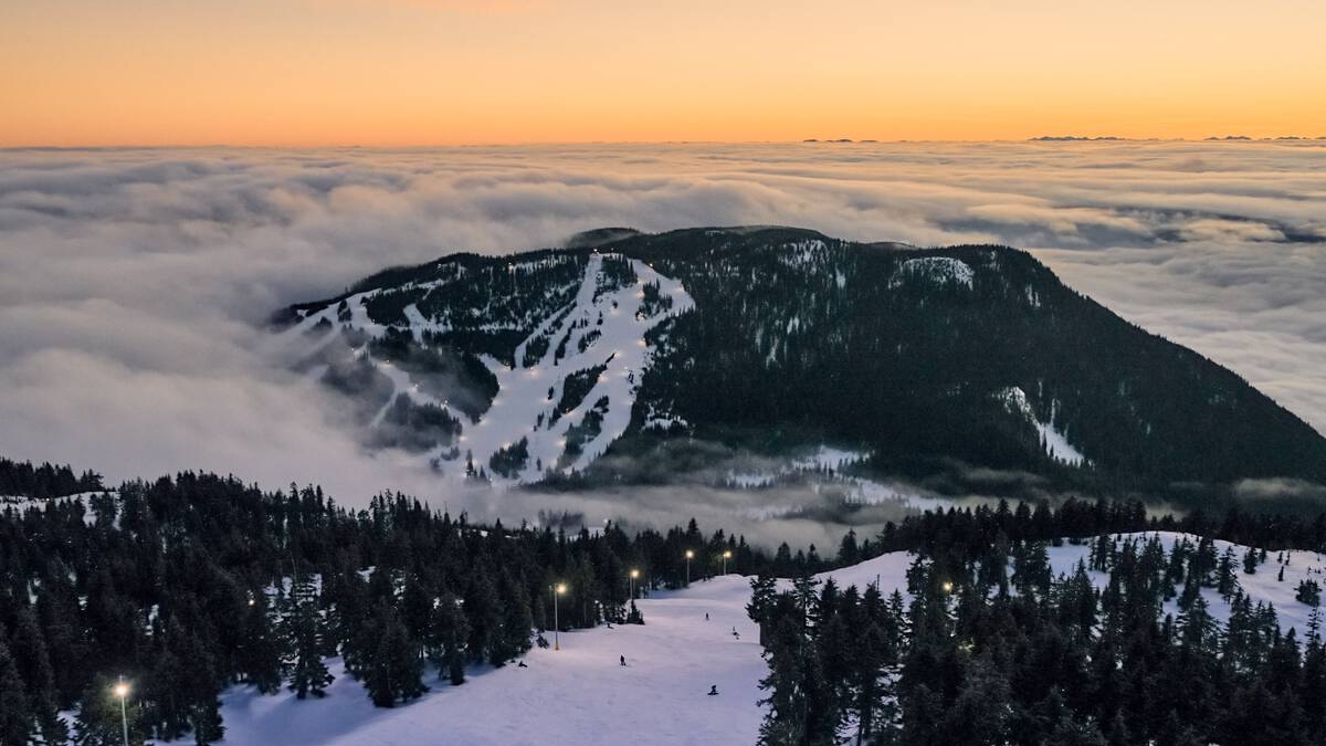 Night skiing at Cypress Mountain