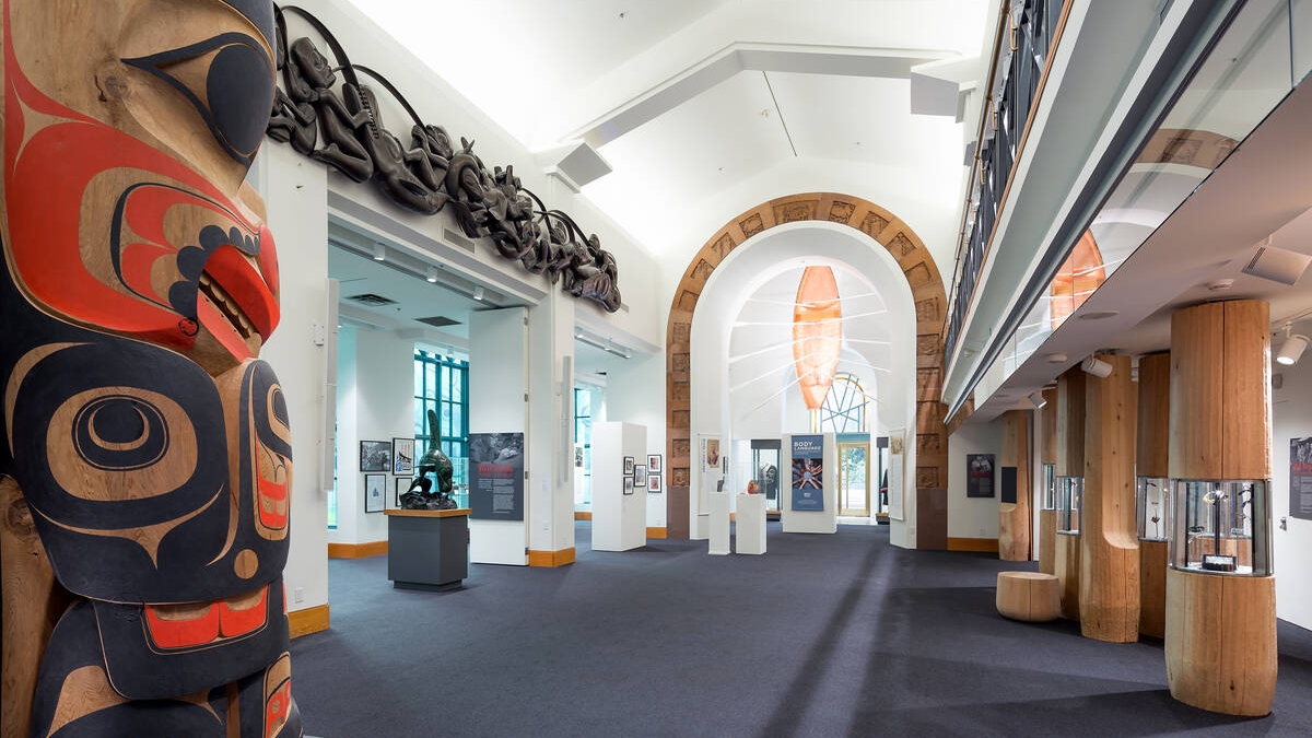 Interior of the Bill Reid Gallery in Vancouver